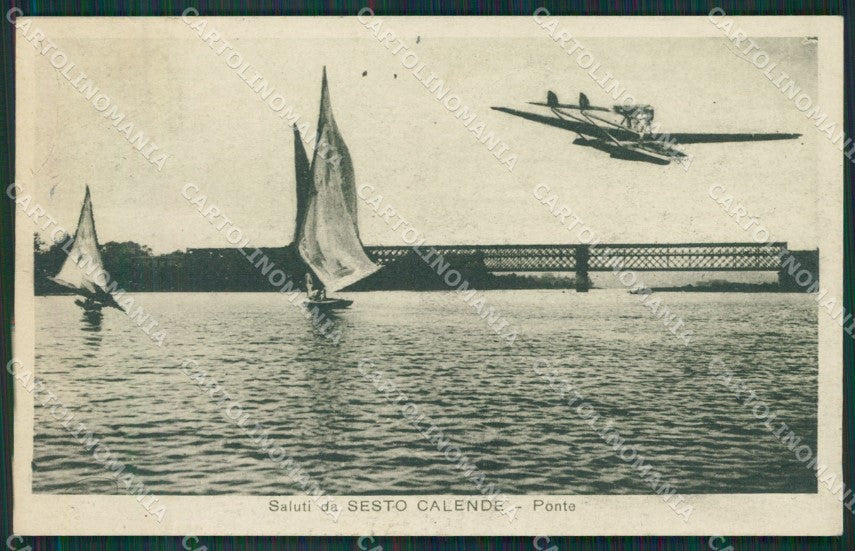 Varese Sesto Calende Idrovolante cartolina QK6218 – fronte