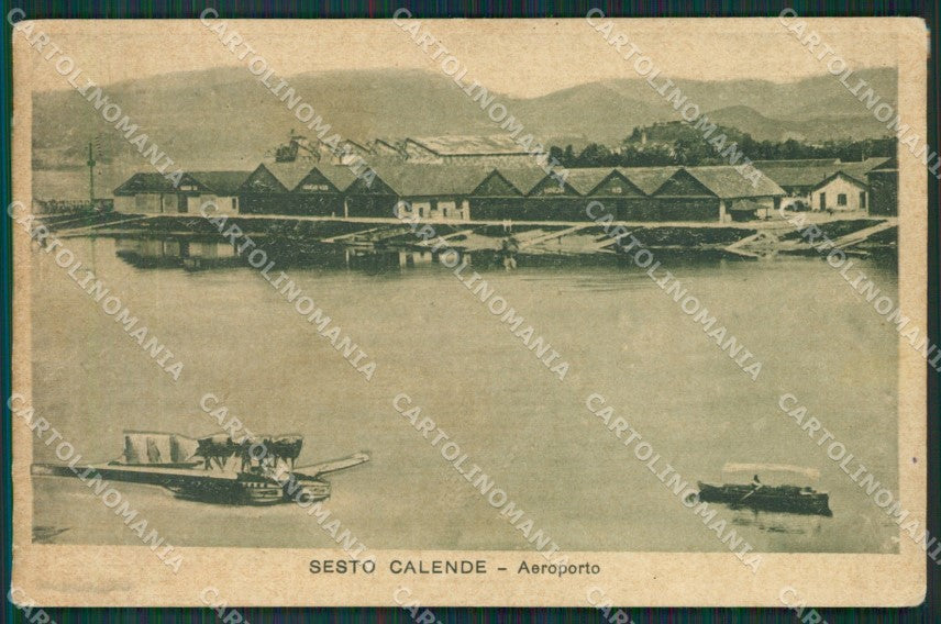 Varese Sesto Calende Idrovolante Aeroporto cartolina QK6223 – fronte
