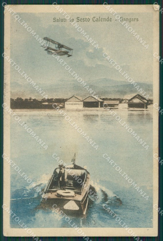 Varese Sesto Calende Idrovolante cartolina QK6230 – fronte