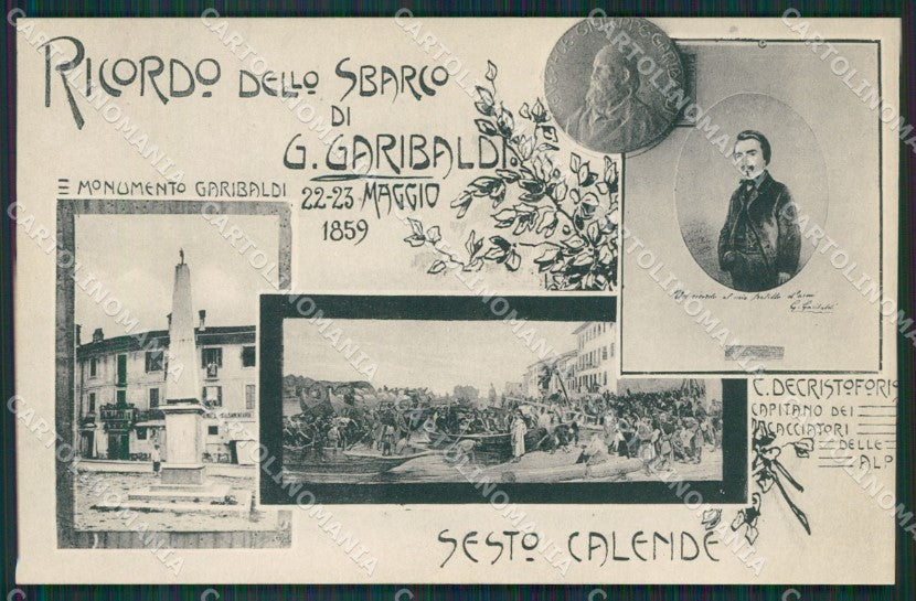 Varese Sesto Calende Garibaldi cartolina QK6235 – fronte