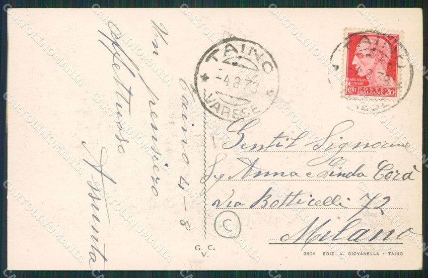 Varese Taino cartolina QK6242 – retro