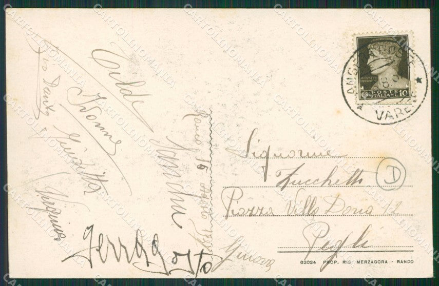 Varese Lago Maggiore Ranco cartolina QK6265 – retro