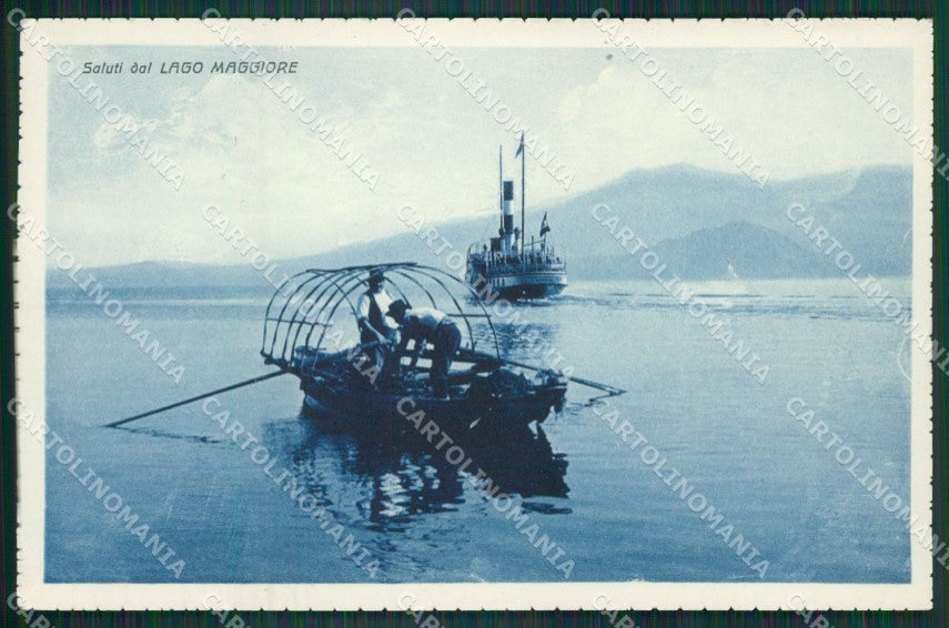 Varese Lago Maggiore Battello cartolina QK6273 – fronte