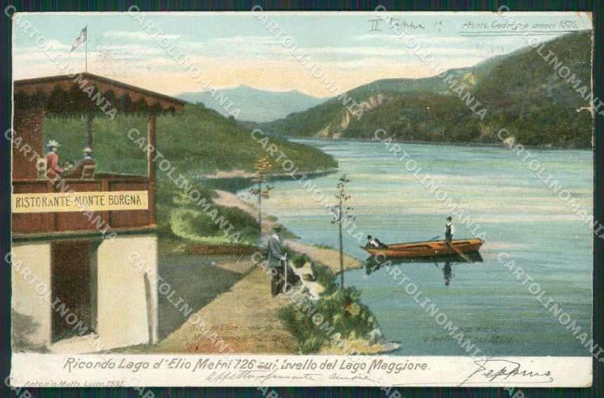 Varese Maccagno Lago d'Elio STRAPPINO cartolina QK6278 – fronte