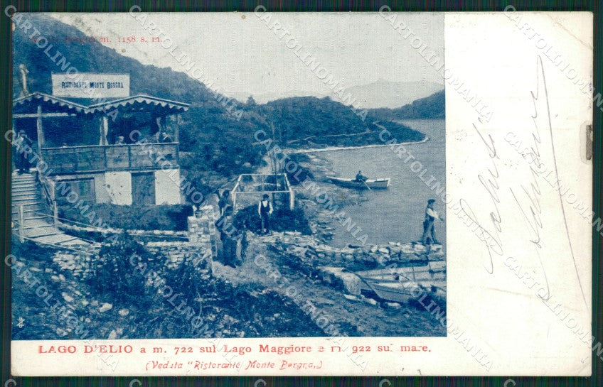 Varese Maccagno Lago d'Elio PIEGA cartolina QK6281 – fronte