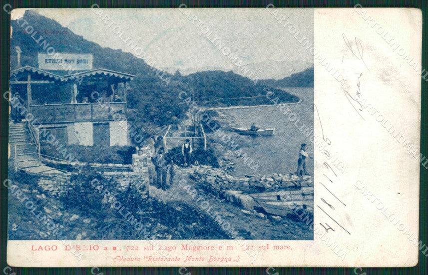 Varese Maccagno Lago d'Elio ABRASA cartolina QK6282 – fronte