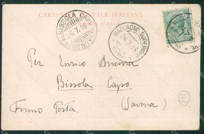 Varese Maccagno Lago d'Elio cartolina QK6283 – retro