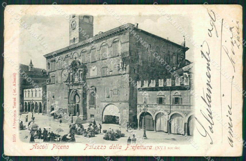 Ascoli Piceno Città Alterocca 1195 PIEGHINE cartolina QK6285 – fronte