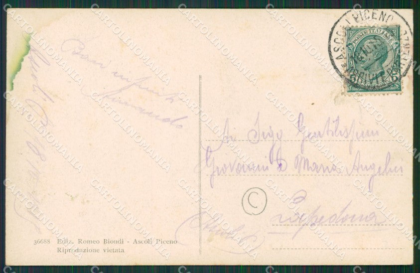 Ascoli Piceno Città Banca cartolina QK6288 – retro