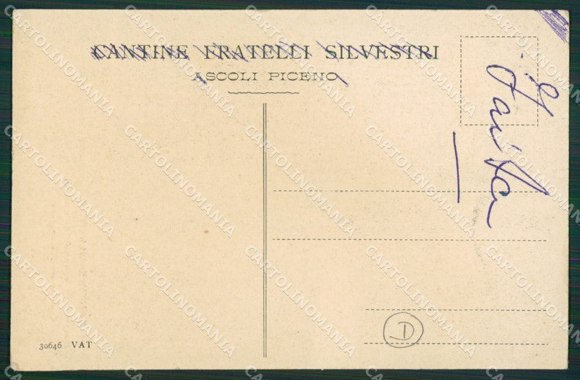 Ascoli Piceno Città Cantine Silvestri cartolina QK6307 – retro