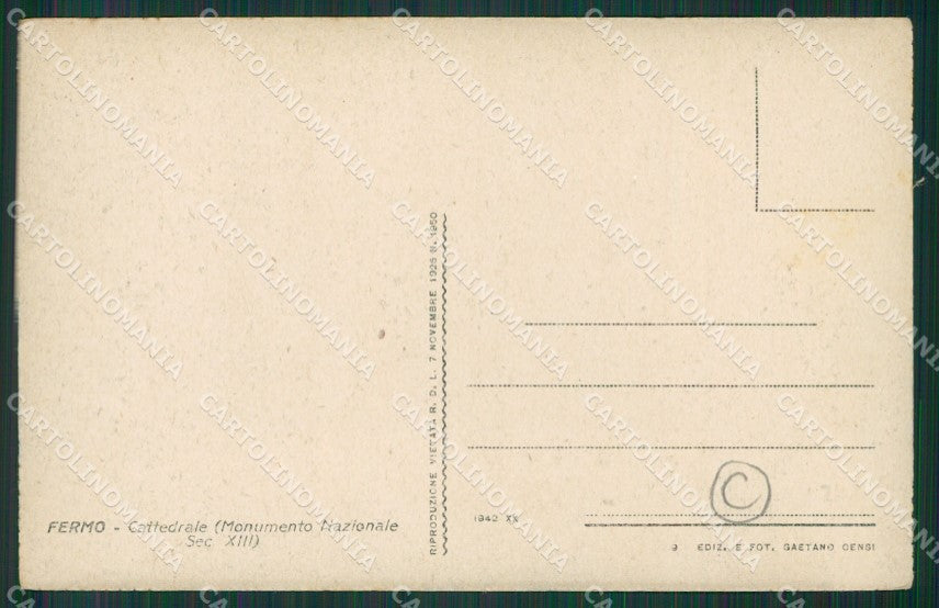 Ascoli Piceno Fermo cartolina QK6371 – retro