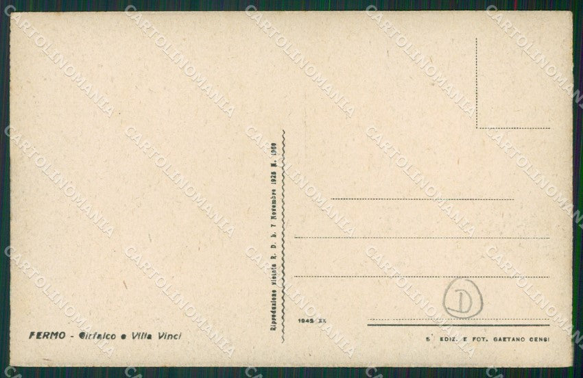 Ascoli Piceno Fermo cartolina QK6384 – retro
