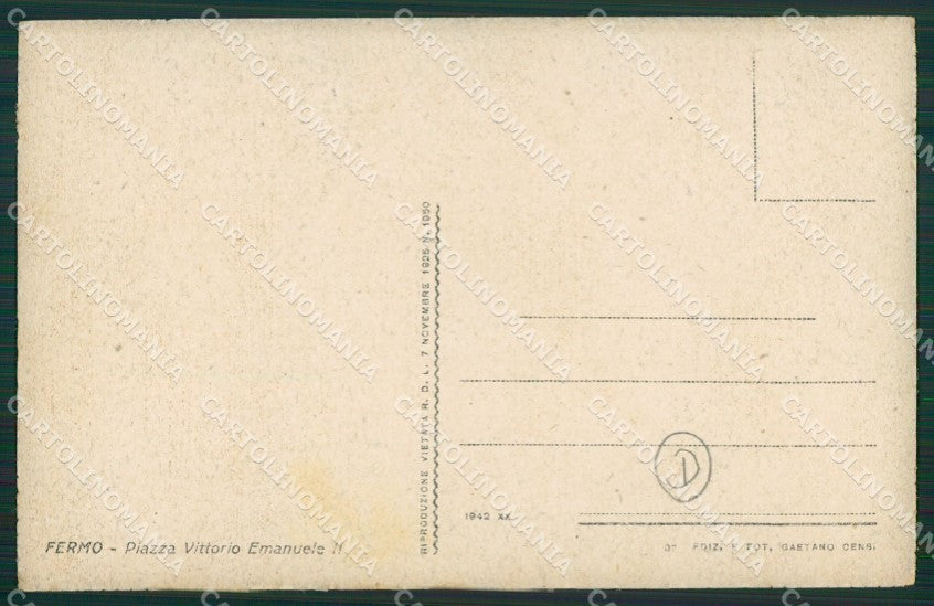 Ascoli Piceno Fermo cartolina QK6385 – retro