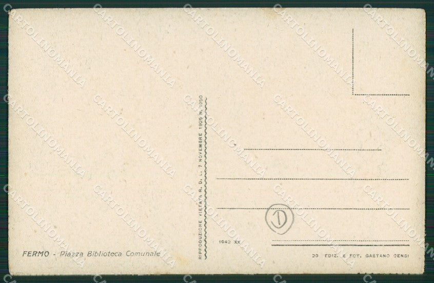 Ascoli Piceno Fermo cartolina QK6387 – retro