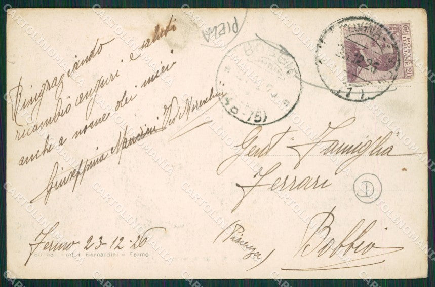 Ascoli Piceno Fermo PIEGA cartolina QK6388 – retro