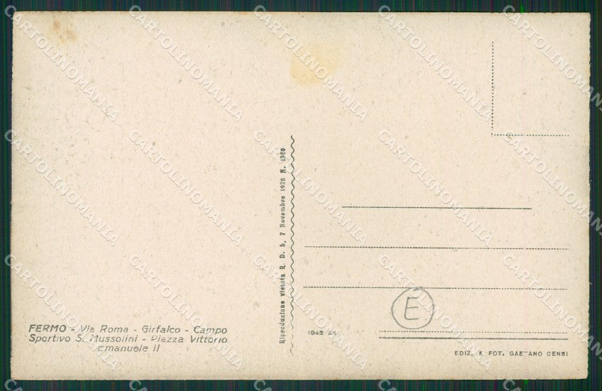 Ascoli Piceno Fermo cartolina QK6393 – retro