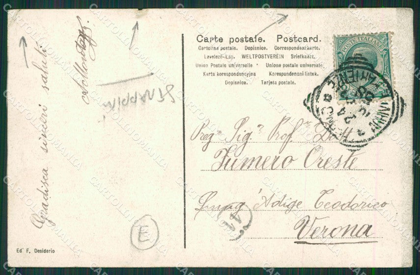Ascoli Piceno Fermo Ricordo di PIEGHINE STRAPPINI cartolina QK6398 – retro