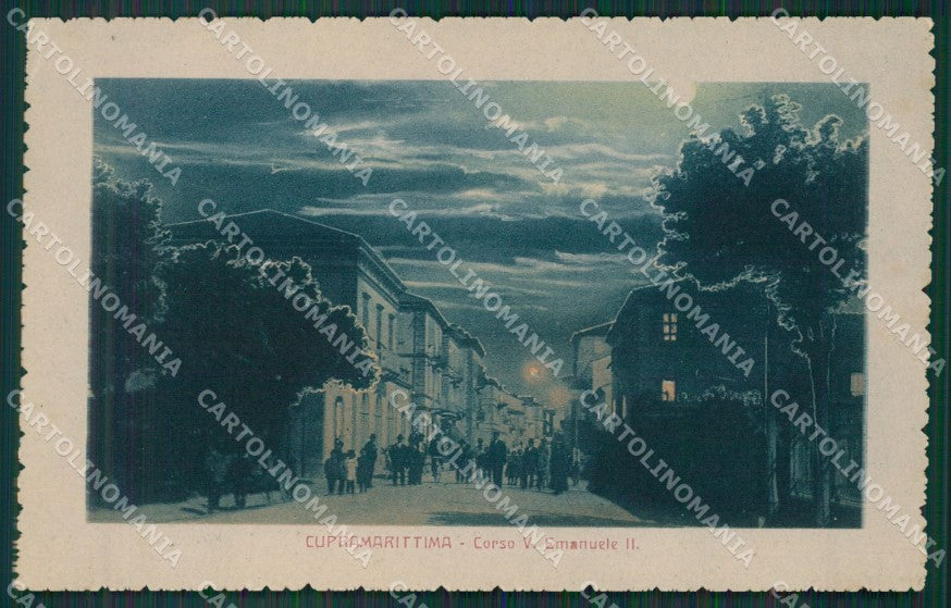 Ascoli Piceno Cupramarittima Chiaro di Luna cartolina QK6417 – fronte