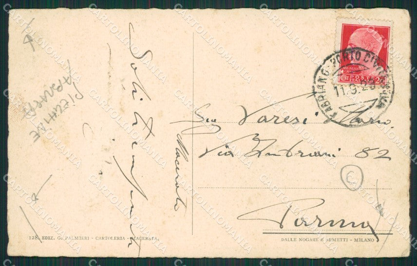 Macerata Città PIEGHINE ABRASA cartolina QK6420 – retro