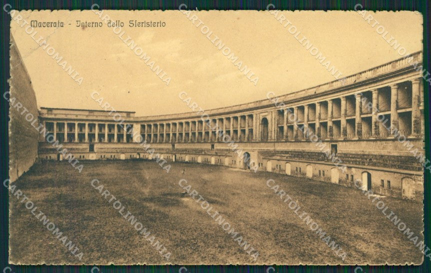 Macerata Città PIEGATA cartolina QK6429 – fronte