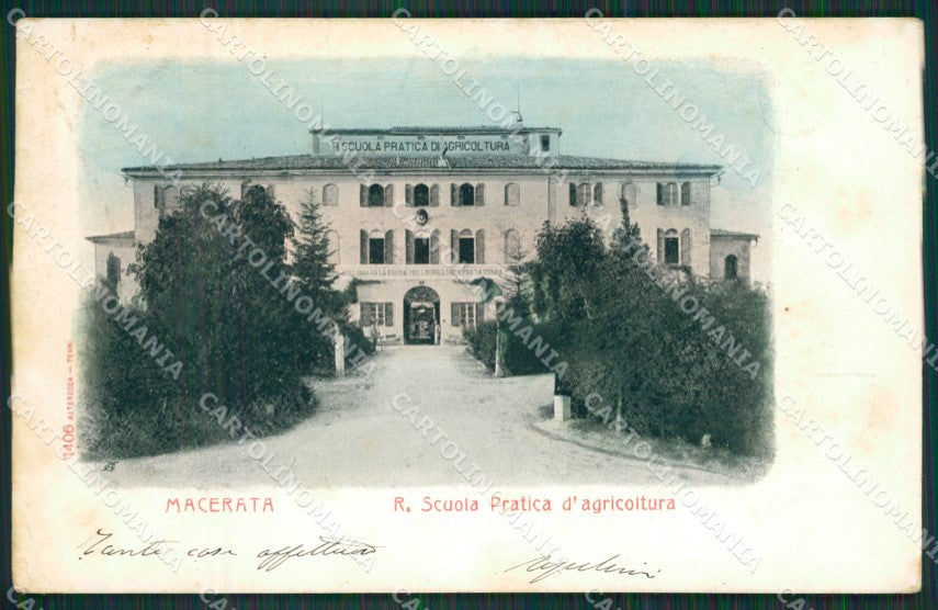 Macerata Città Alterocca 1406 cartolina QK6449 – fronte