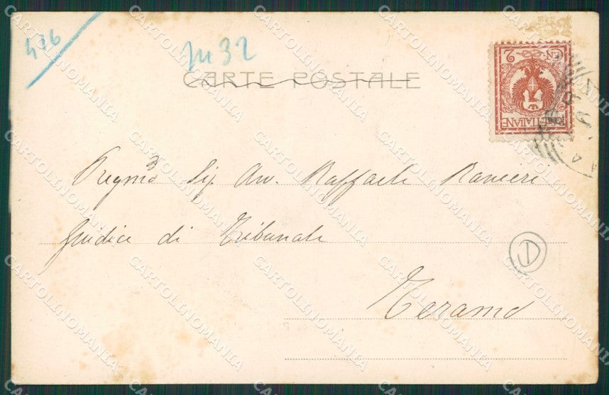 Macerata Città Alterocca 1406 cartolina QK6449 – retro