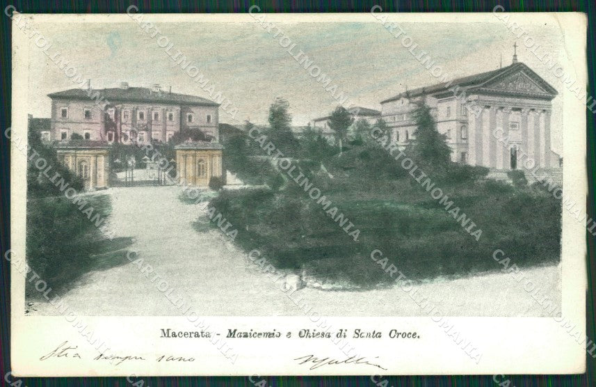 Macerata Città PIEGHINA cartolina QK6450 – fronte