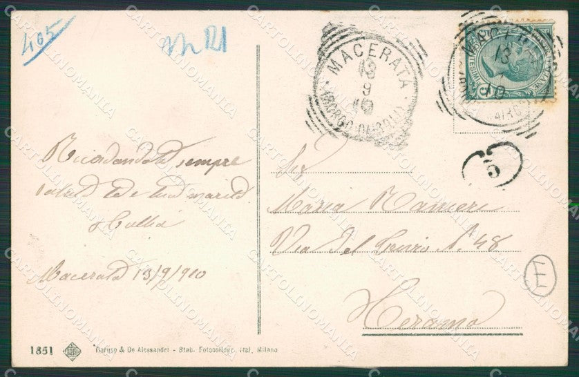 Macerata Città cartolina QK6455 – retro