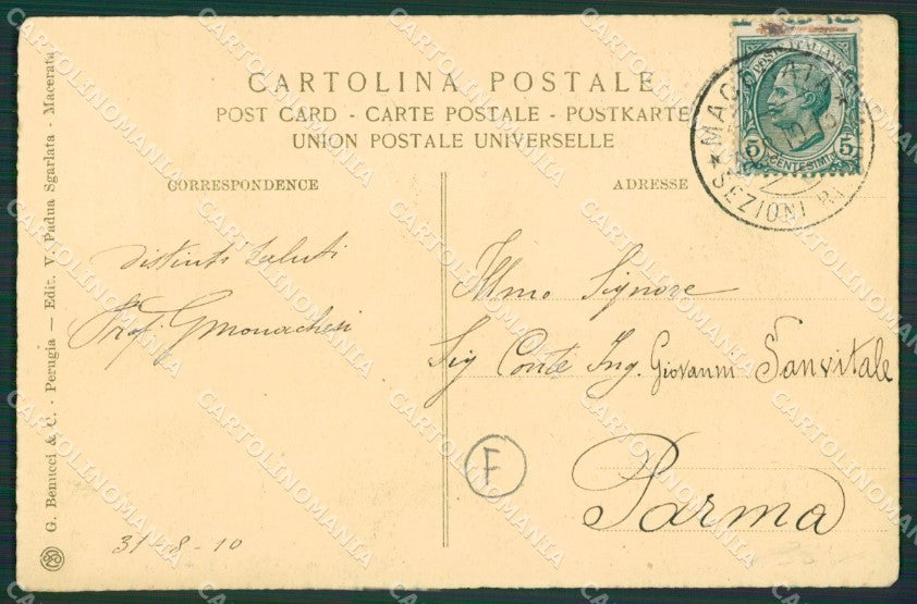 Macerata Città cartolina QK6464 – retro