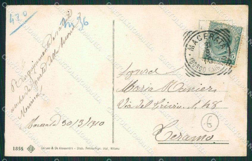 Macerata Città cartolina QK6474 – retro
