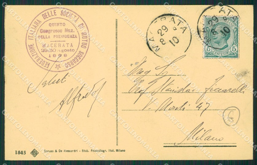 Macerata Città cartolina QK6476 – retro