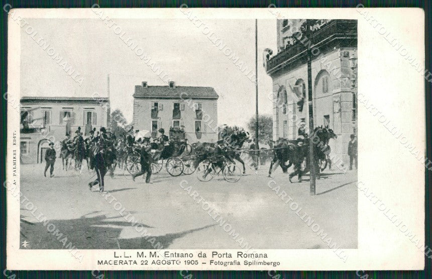 Macerata Città Porta Romana Savoia cartolina QK6483 – fronte
