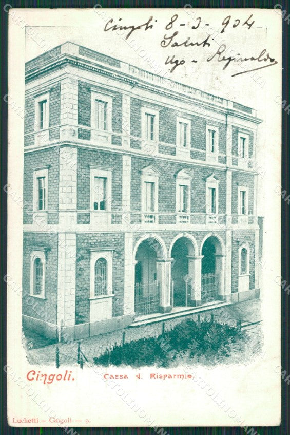 Macerata Cingoli cartolina QK6505 – fronte