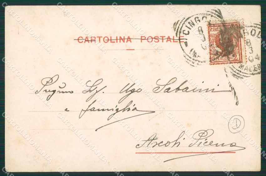 Macerata Cingoli cartolina QK6505 – retro