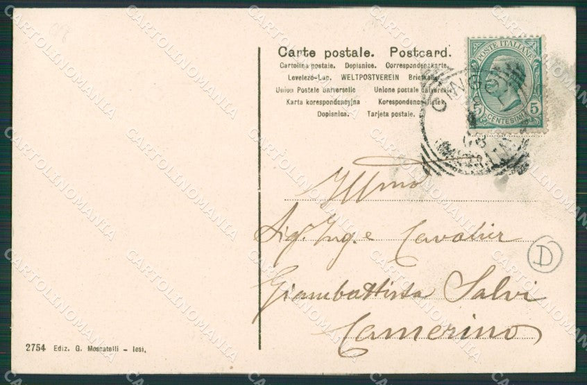 Macerata Cingoli Saluti da cartolina QK6506 – retro