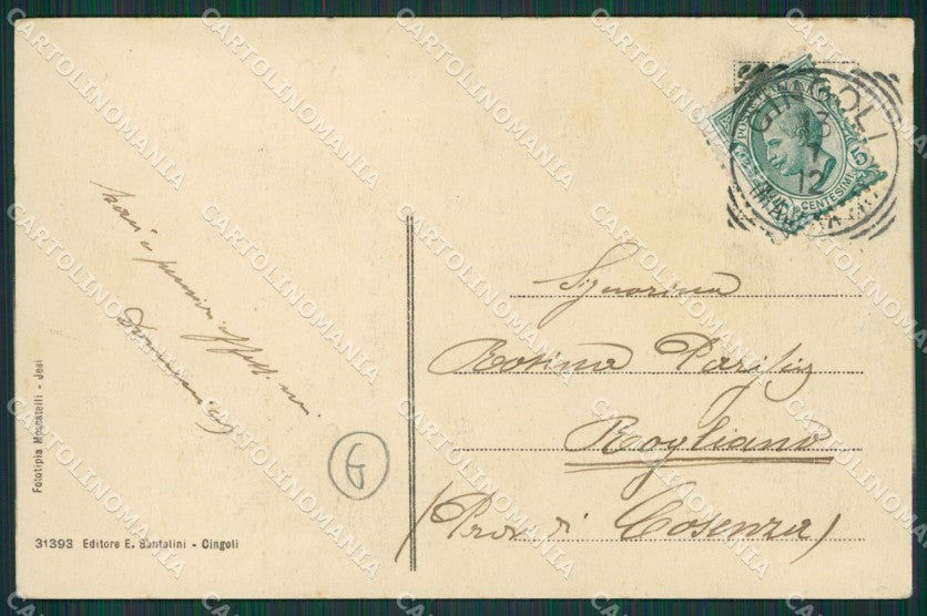 Macerata Cingoli cartolina QK6508 – retro