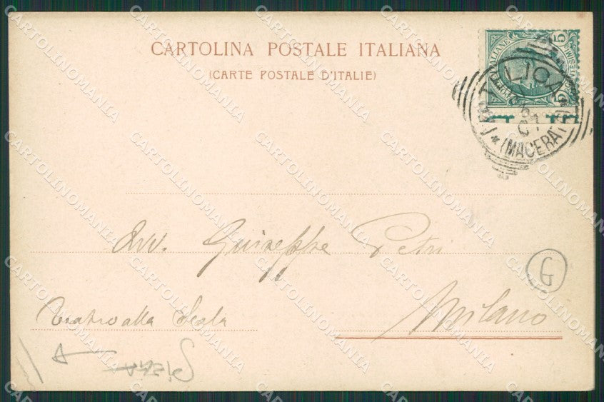Macerata Matelica PIEGA cartolina QK6510 – retro