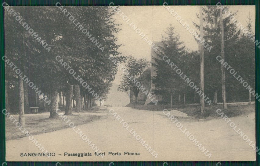 Macerata Sanginesio cartolina QK6537 – fronte