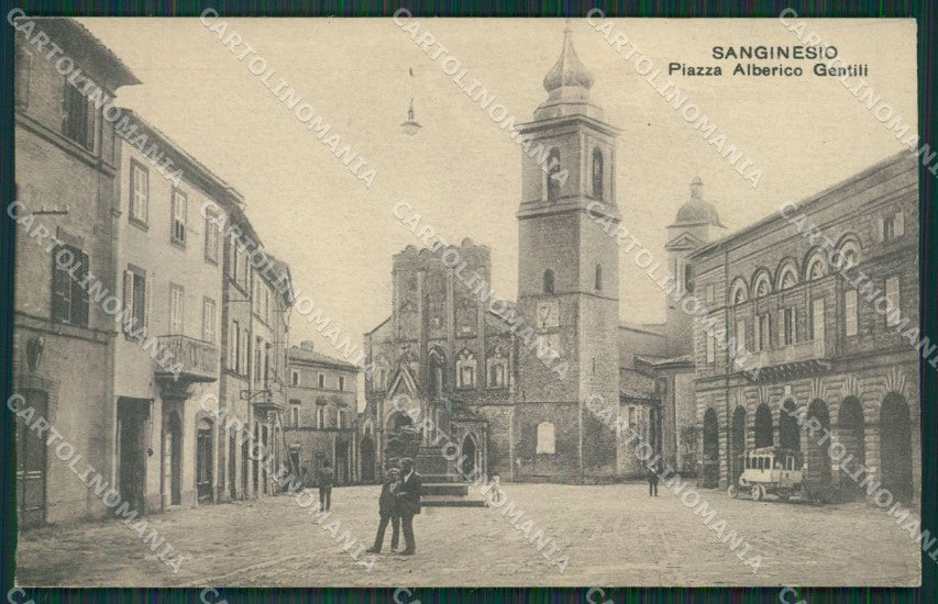 Macerata Sanginesio cartolina QK6539 – fronte