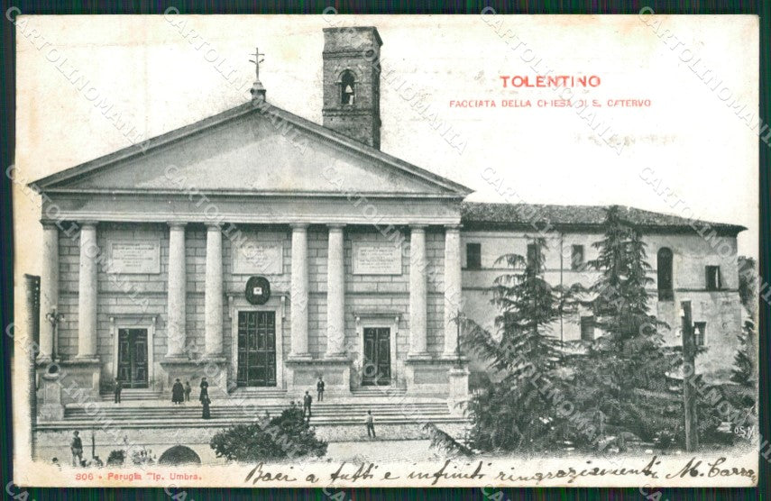 Macerata Tolentino cartolina QK6543 – fronte