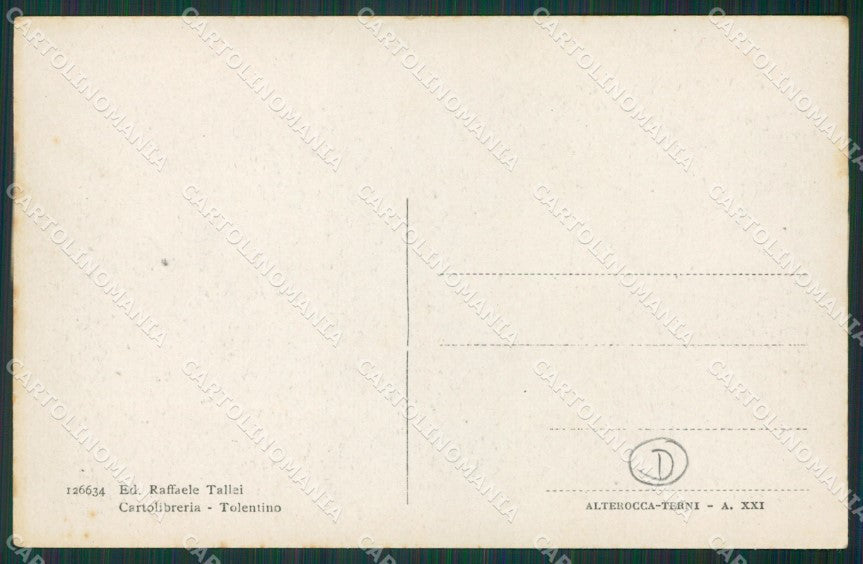 Macerata Tolentino cartolina QK6546 – retro