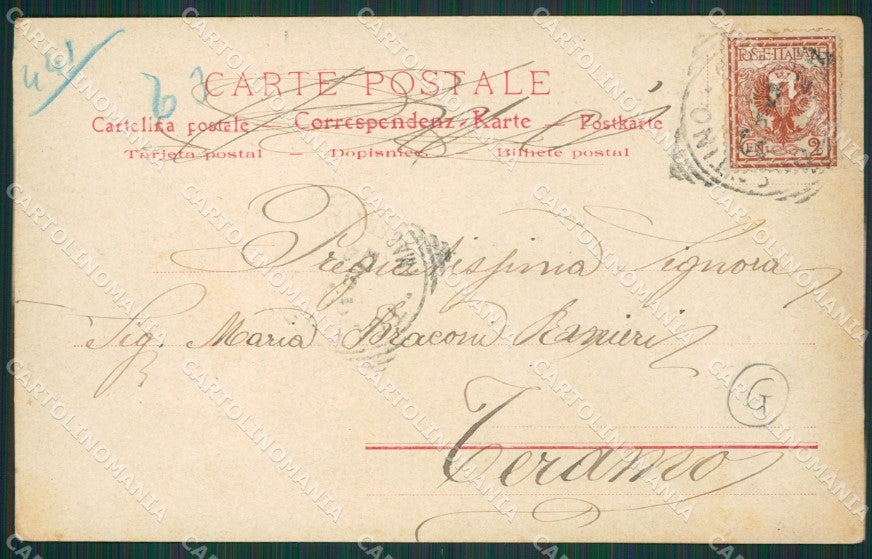 Macerata Tolentino cartolina QK6551 – retro