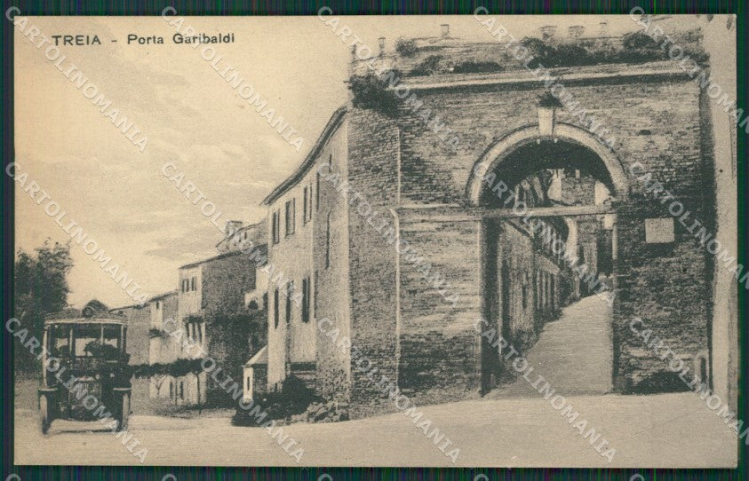 Macerata Treia Porta Garibaldi Autopostale cartolina QK6556 – fronte