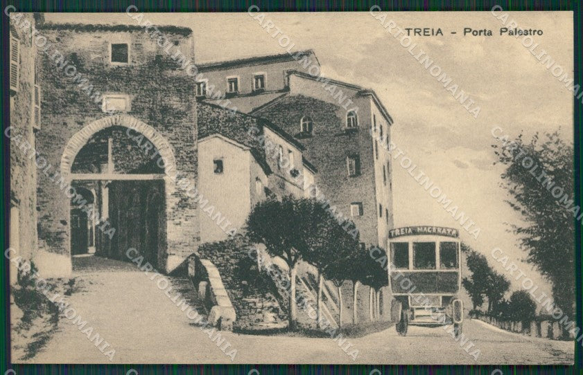 Macerata Treia Porta Palestro Autopostale cartolina QK6557 – fronte