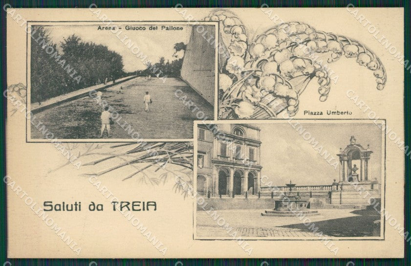 Macerata Treia Saluti da Pelota cartolina QK6558 – fronte