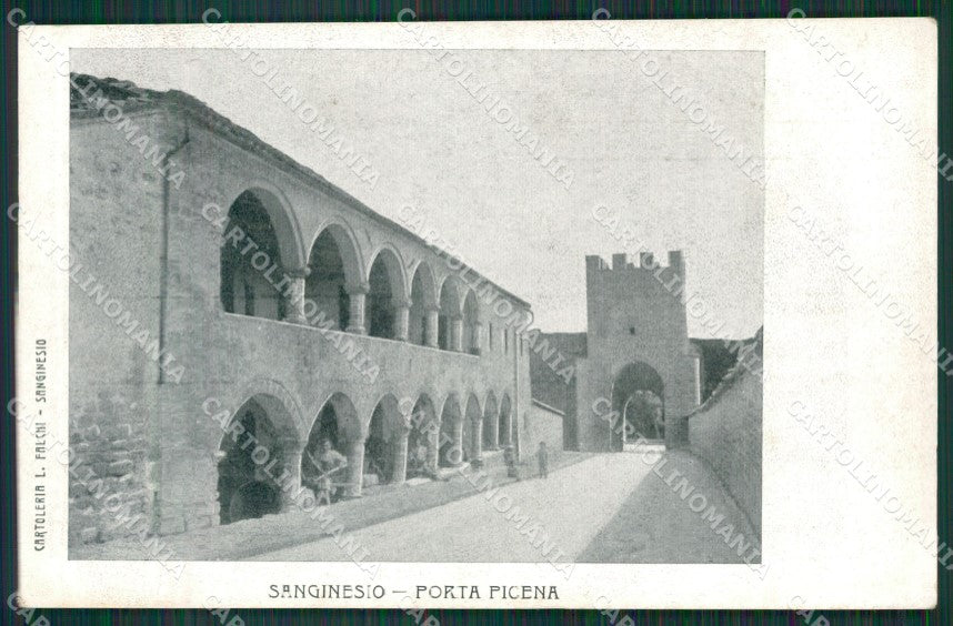 Macerata Sanginesio cartolina QK6574 – fronte