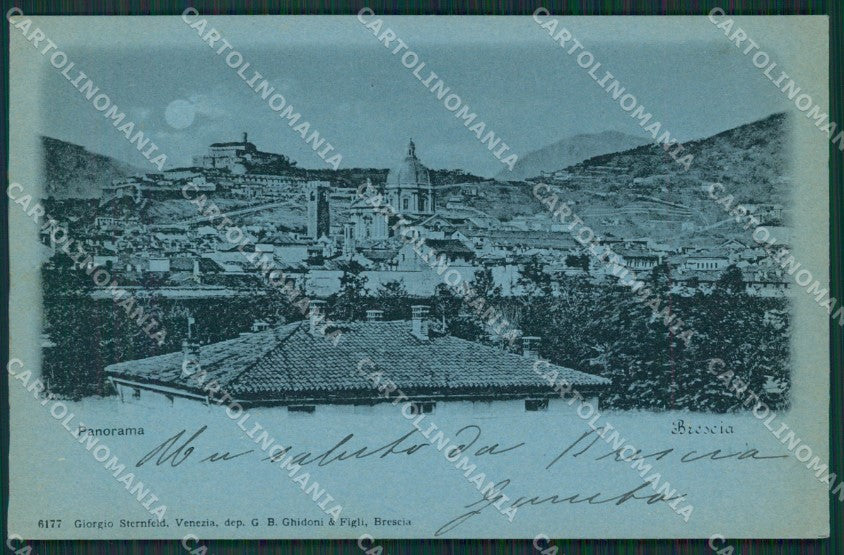 Brescia Città Chiaro di Luna cartolina QK6587 – fronte