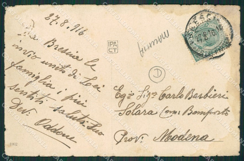 Brescia Città MACCHIA cartolina QK6631 – retro