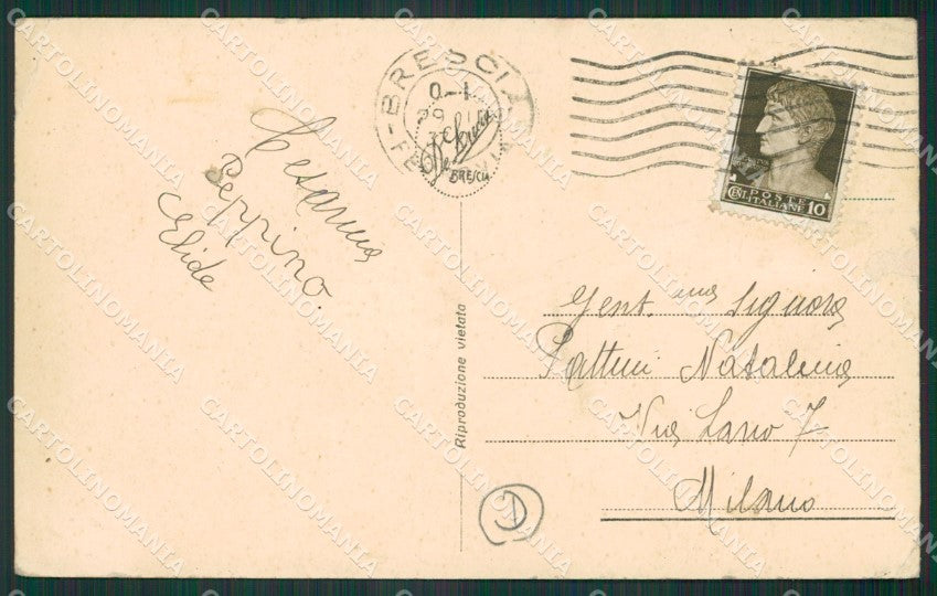 Brescia Città PIEGHINE cartolina QK6636 – retro