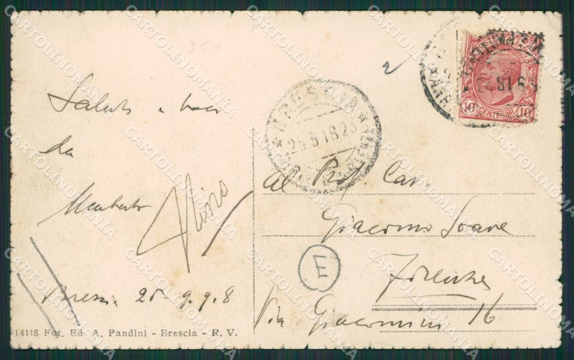 Brescia Città Tram PIEGHE cartolina QK6665 – retro